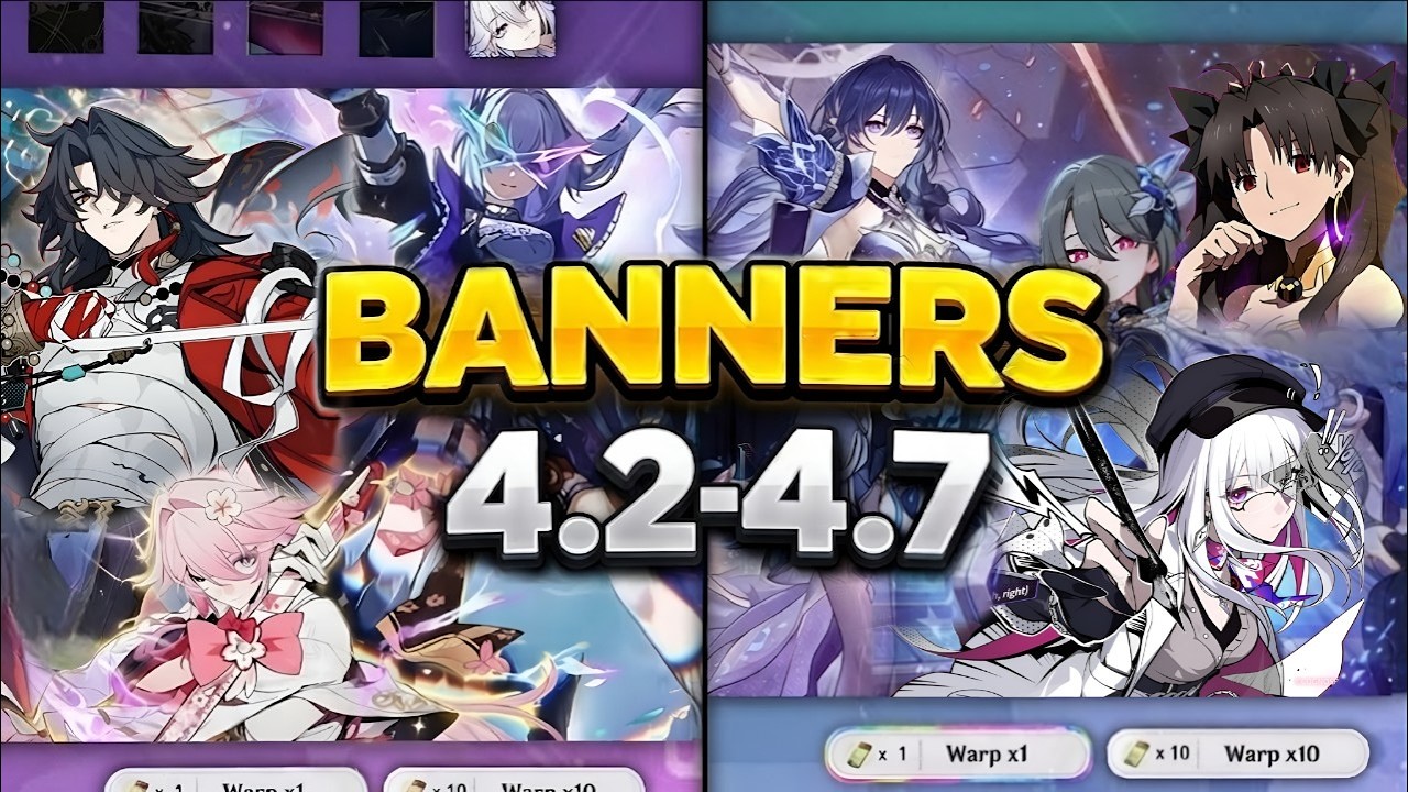 NEW INFO! UPDATED BANNER ROADMAP FROM 4.2 TO 4.7! Fate Collab & SP - Honkai: Star Rail