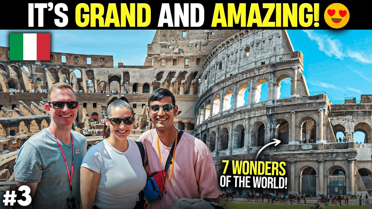 World Famous Colosseum Tour in Rome | 7 Wonders of the World | Europe tour 🇮🇹