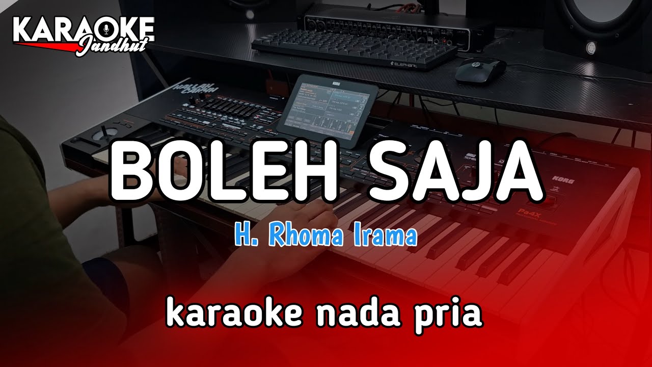 BOLEH SAJA - KARAOKE NADA PRIA