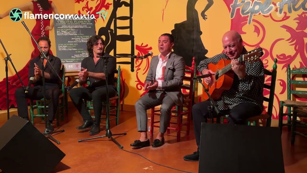 Jose Carpio 'Mijita' y Domingo Rubichi por Bulerías en la Tertulia Flamenca Pepe Alconchel de Jerez
