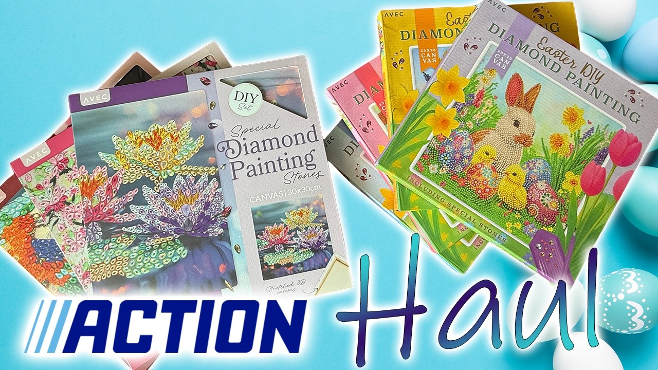 Wow! 🤩 ACTION HAUL - Teilbilder zu Ostern & mit Sondersteinen! Diamond Painting zu kleinen Preisen!