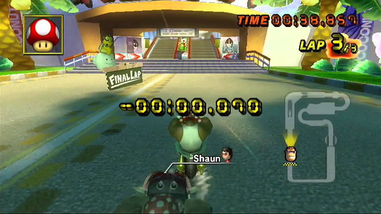 [MKWii WR] Coconut Mall (No Glitch) - 01:56.787