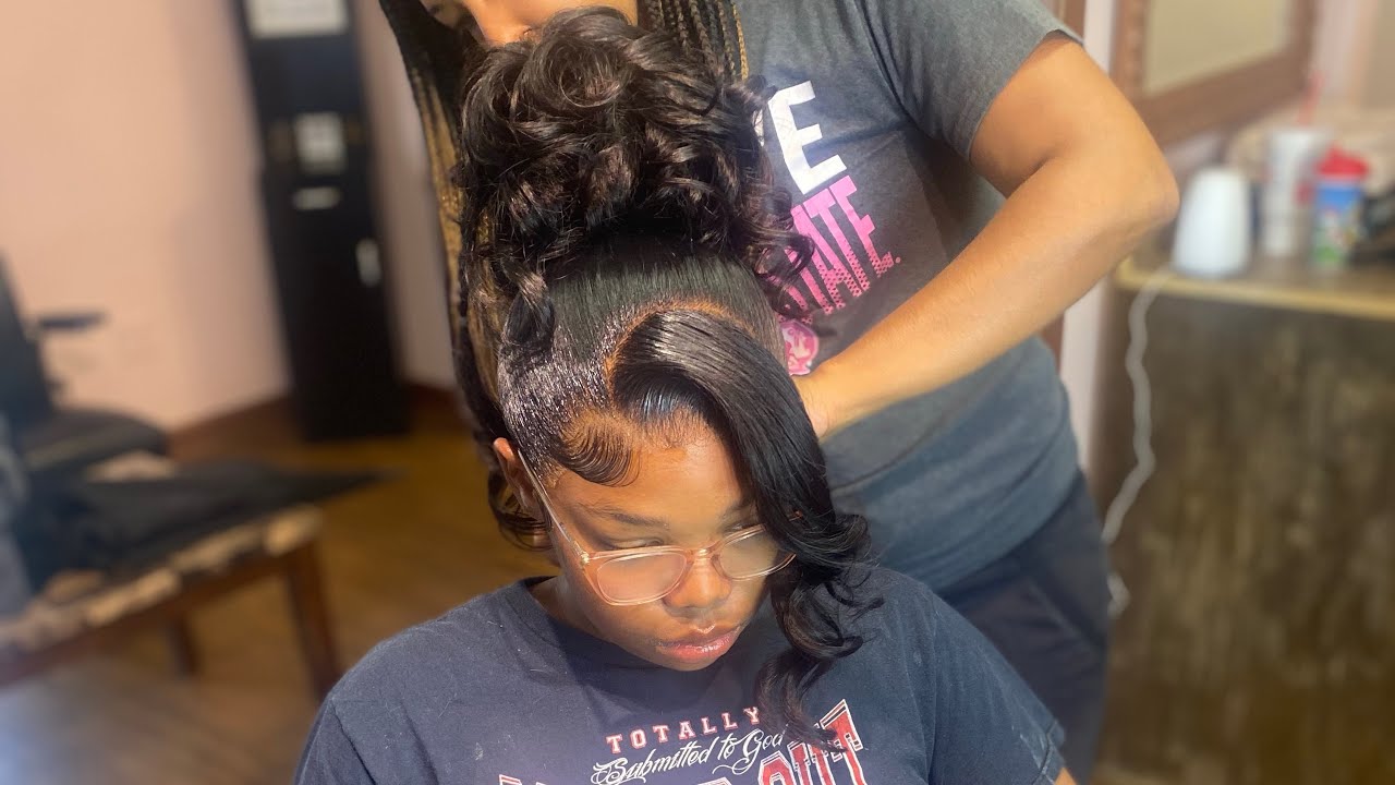 Double frontal ponytail over locs #frontalponytail  #doublefrontalponytail