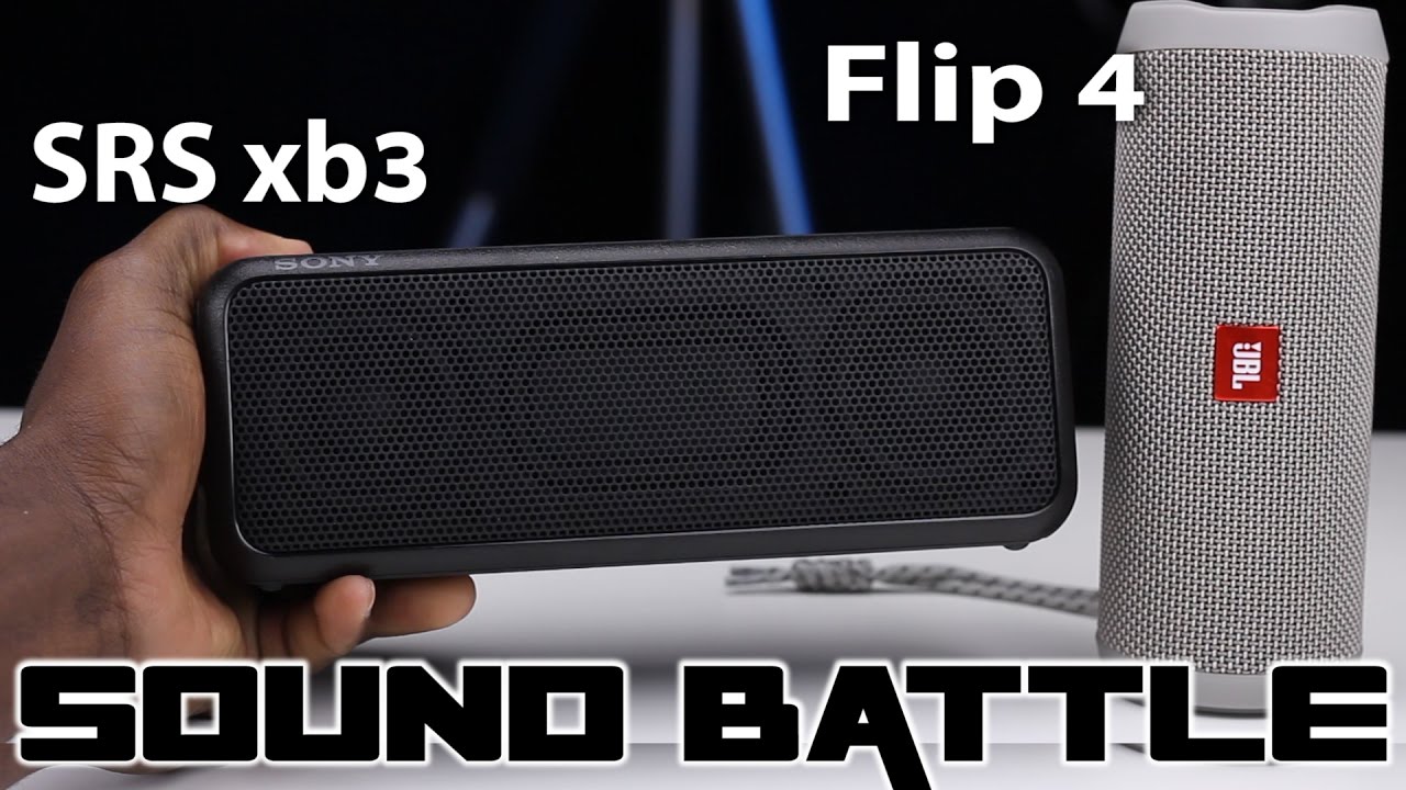 JBL Flip 4 vs Sony SRS XB3 :SoundBattle -The real sound comparison (Binaural Recording)