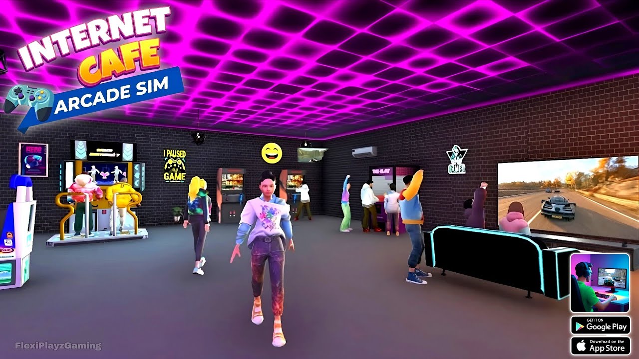 Internet Cafe Arcade Gamer Sim Gameplay (Early Access)