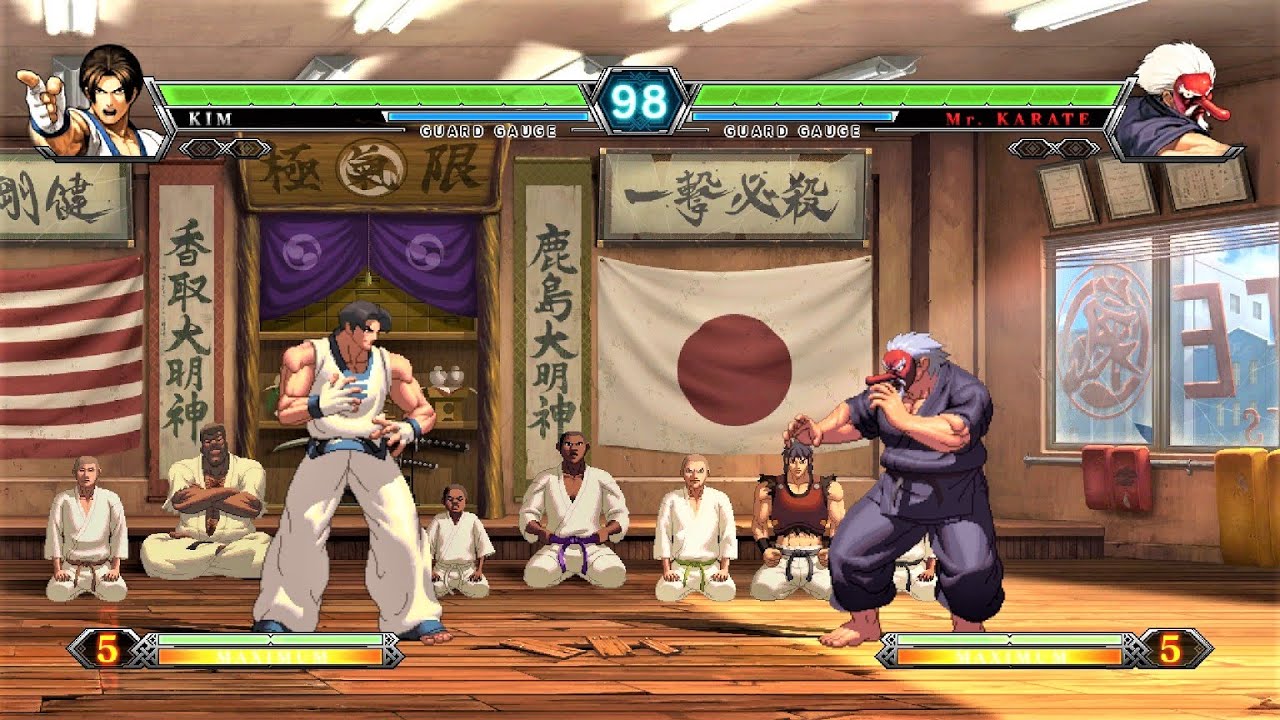 Kim Kaphwan vs Mr Karate (Hardest AI) - KOF XIII