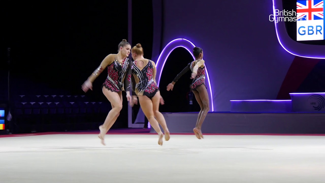 Berry, Roper, Hiens - Junior Women's Group Balance Final - 2019 Acrobatic European Championships