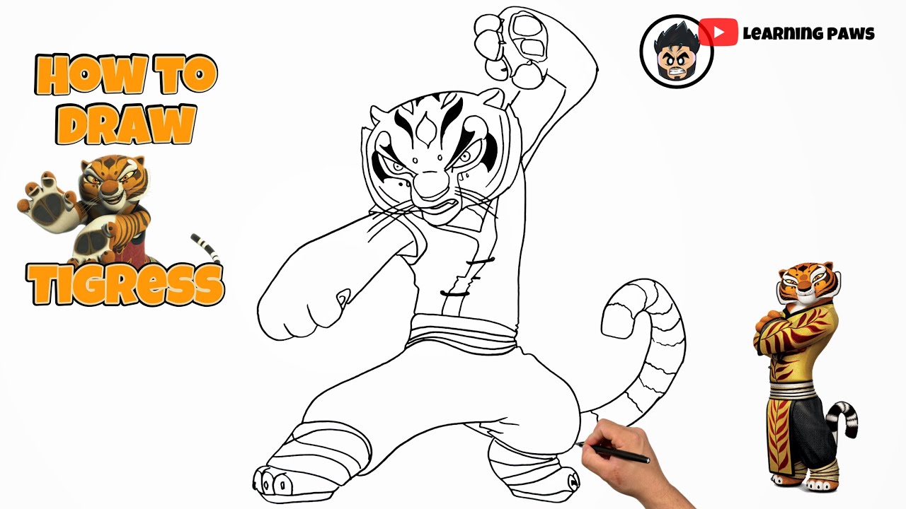 How To Draw Tigress | Kung Fu Panda #drawing #kfp #tigress
