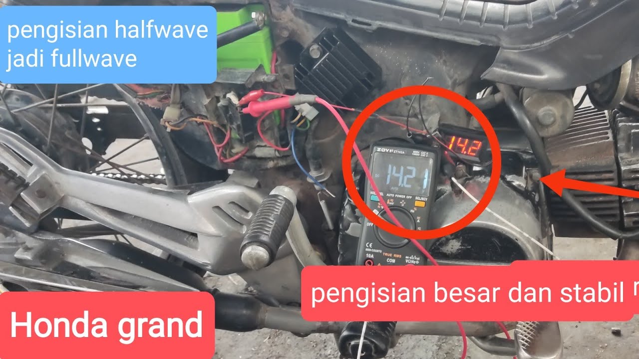 merubah pengisian halfwave jadi fullwave || Honda Grand