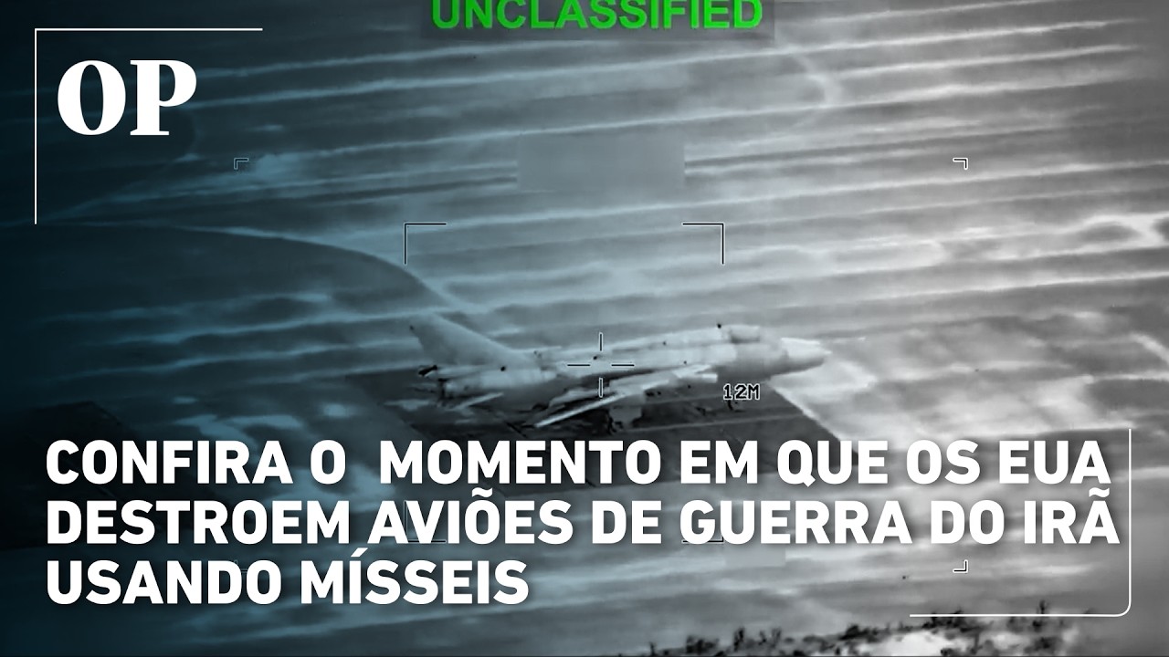 Veja momento em que os EUA destroem avi&otilde;es de guerra do Ir&atilde; usando m&iacute;sseis