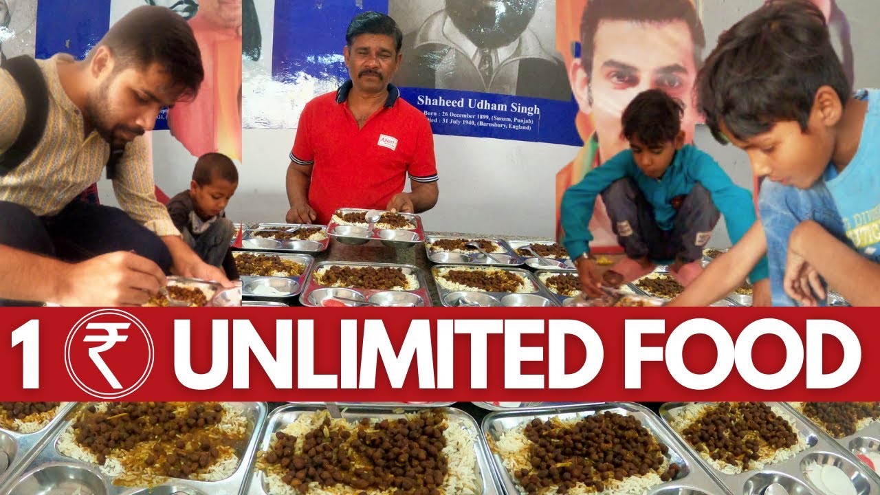 Gautam Gambhir Foundation Unlimited food in just 1 ₹ | Free food in Delhi #freefooddistribution