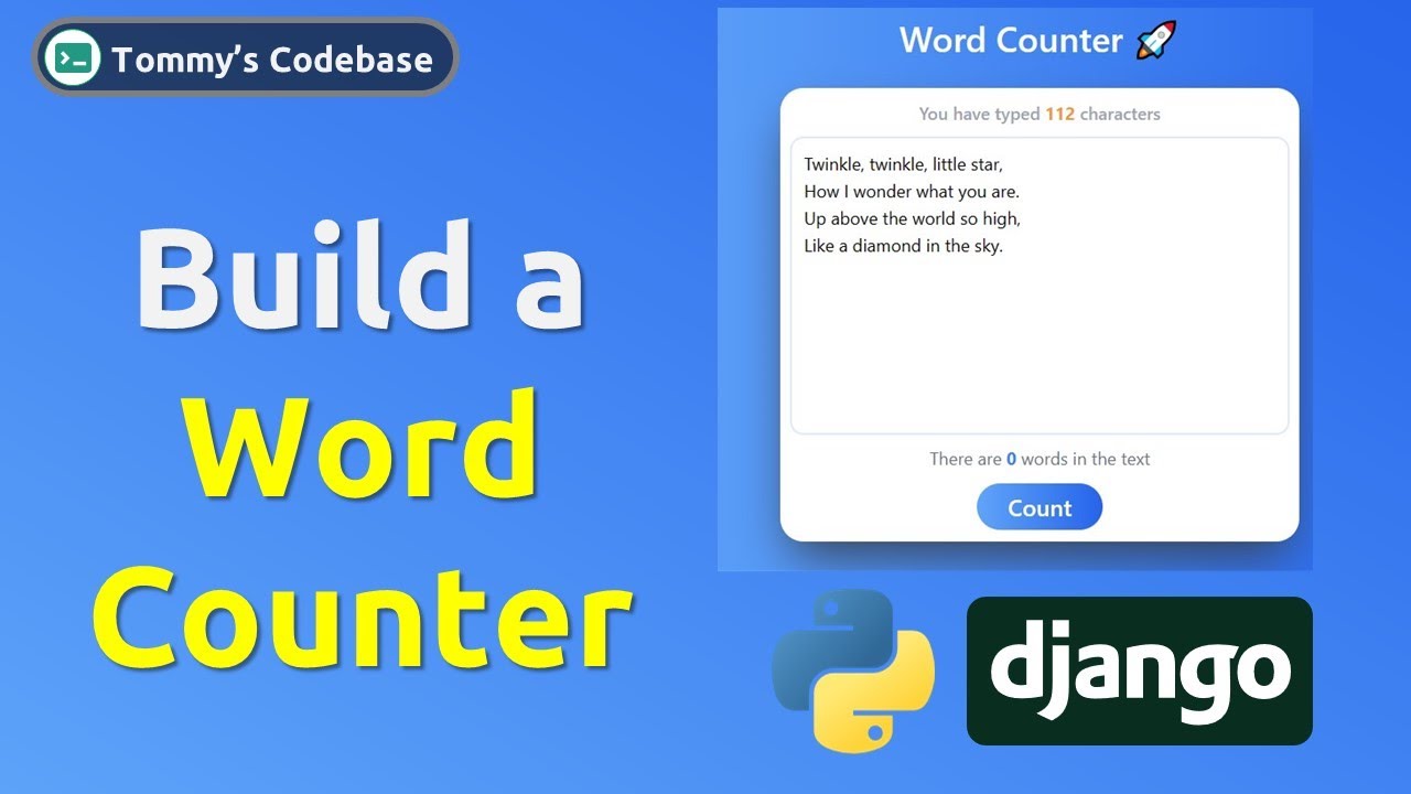 😎Build a Word Counter with Django🔥🚀