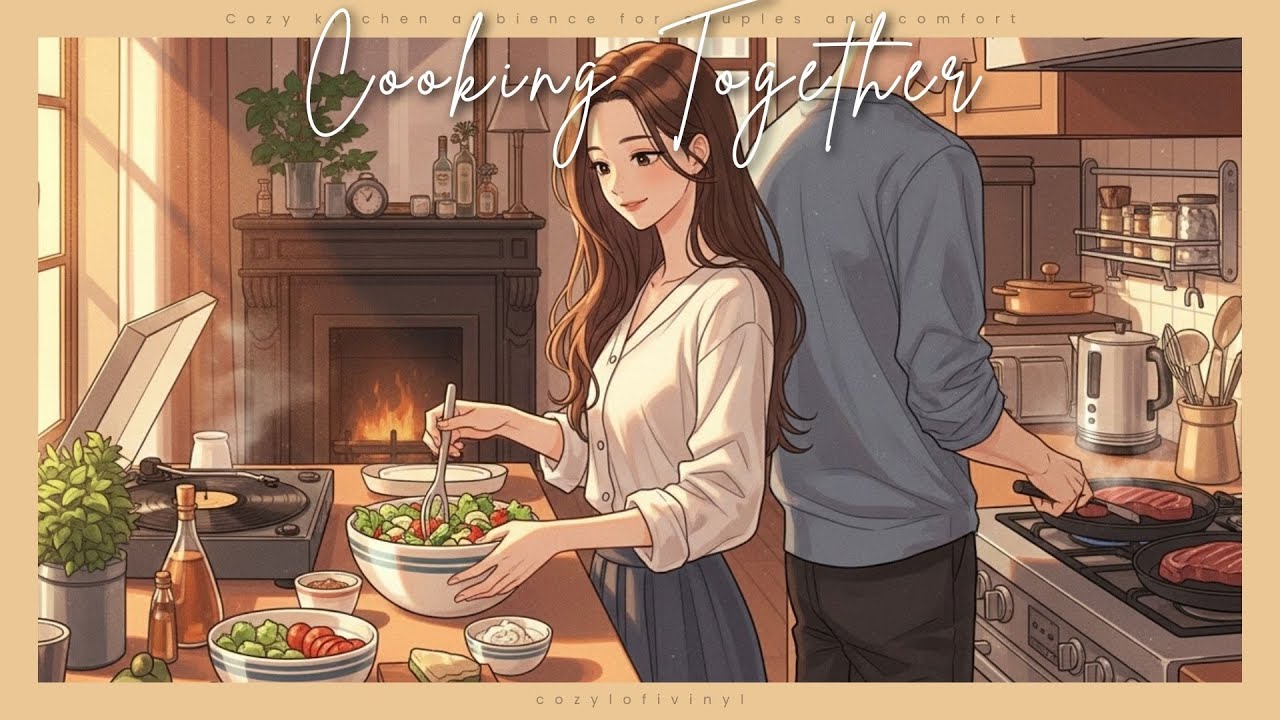 Cook with intention and love this afternoon | Cozy kitchen ambience for couples and comfort 🍲