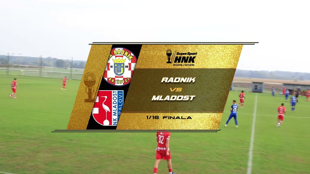 RADNIK KRIŽEVCI vs MLADOST ŽDRALOVI 0:1 (šesnaestina finala, SuperSport HNK 25/26)
