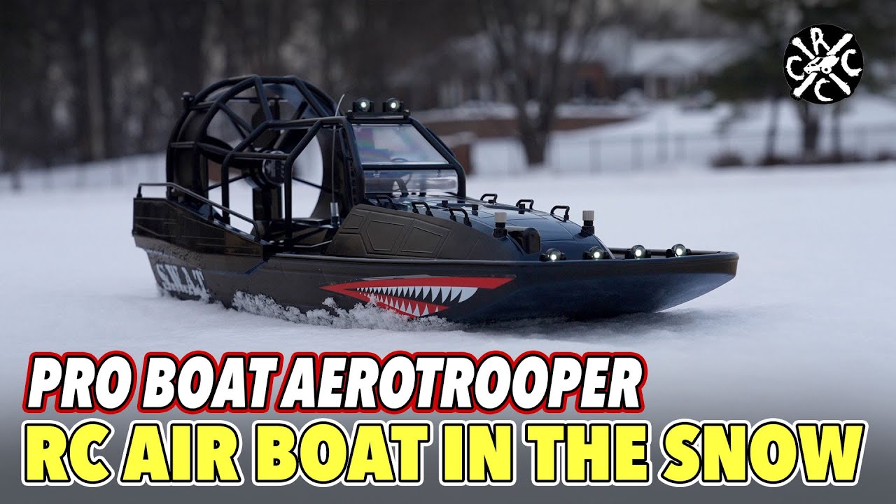 Радиоуправляемый воздушный катер Pro Boat Aerotrooper — просто бомба на снегу!