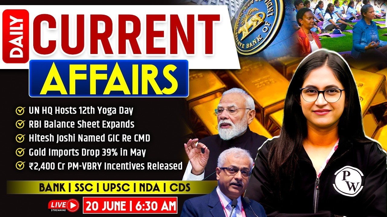 20 June 2026 | Current Affairs Today | Banking Current Affairs 2026 | by Sushmita Ma'am