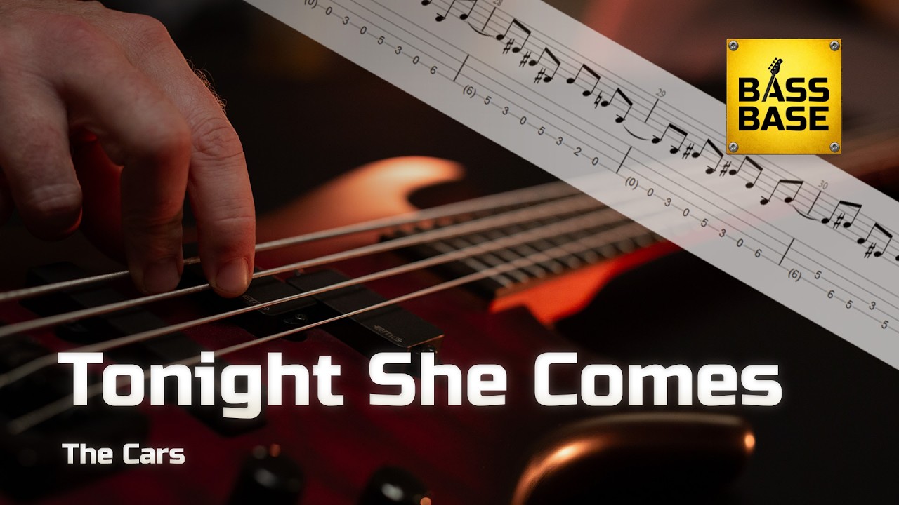 The Cars - Tonight She Comes - Bass cover with tabs