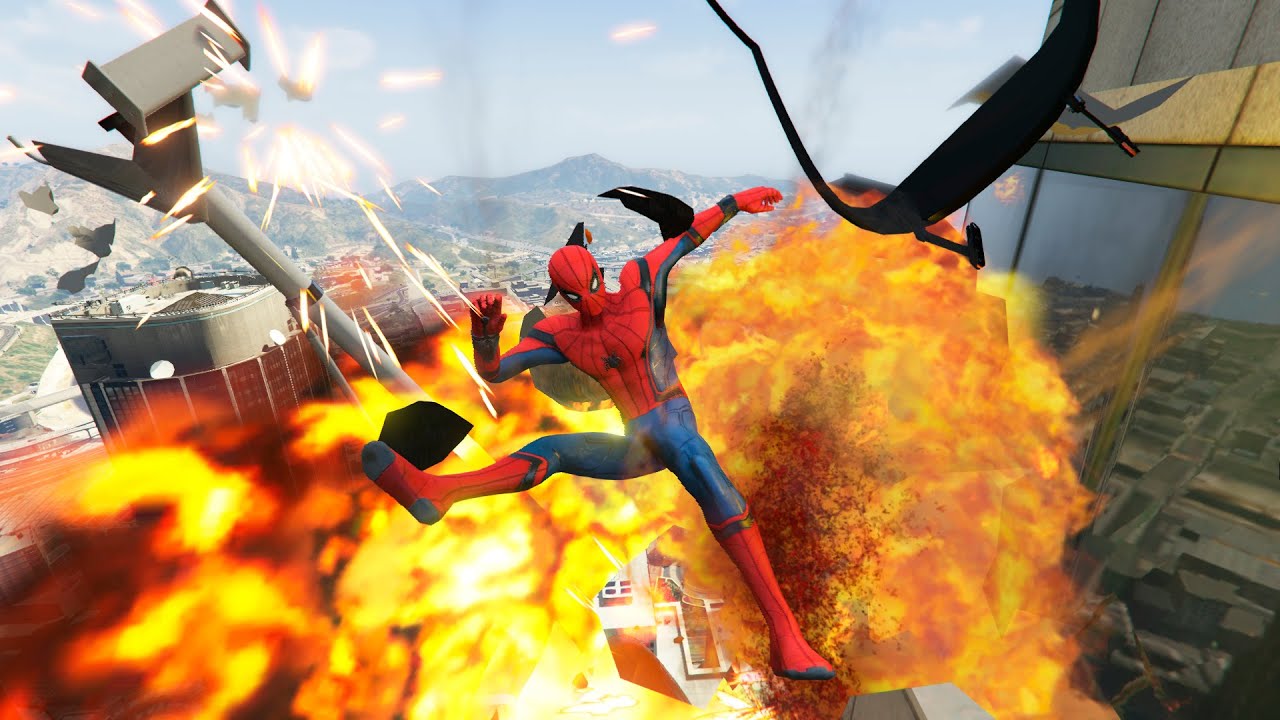 GTA 5 Crazy Helicopter Crashes & Spiderman Ragdolls Ep.13 (Euphoria Physics | Funny Moments)