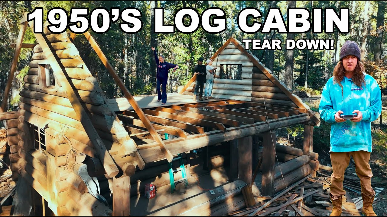 We Got a FREE Log Cabin! Dismantling & Rebuilding an Off-Grid Getaway (EP.2)