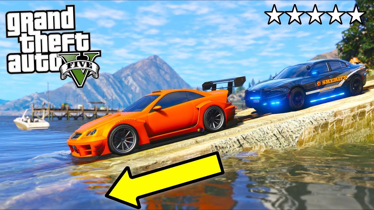 I escaped from Cops DRIVING UNDERWATER!! (GTA 5 Mods Gameplay)