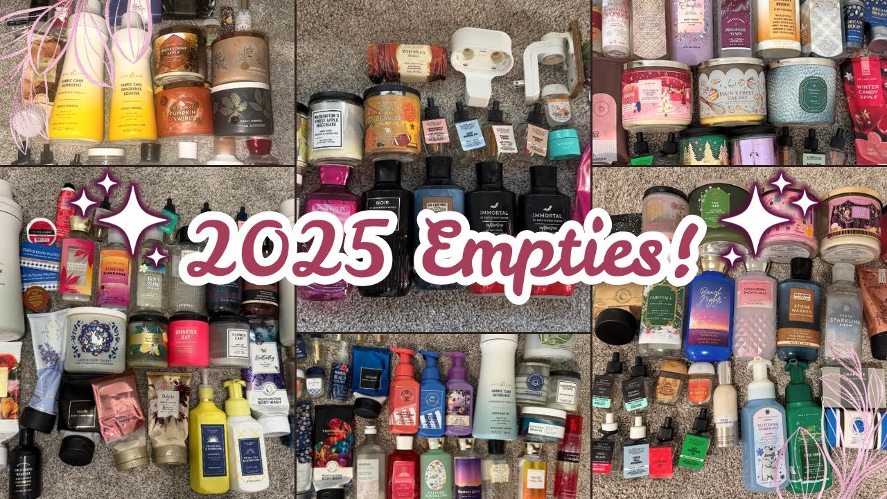 ✨ All of the Bath and Body Works Products I Used In 2025! ✨ *so many empties*  2026 Collection Goals