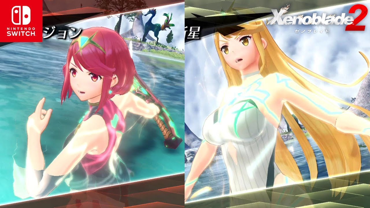 【ゼノブレイド2】水着ドライバー&ブレイドの必殺技集 Ver.1.5.2【1080p】