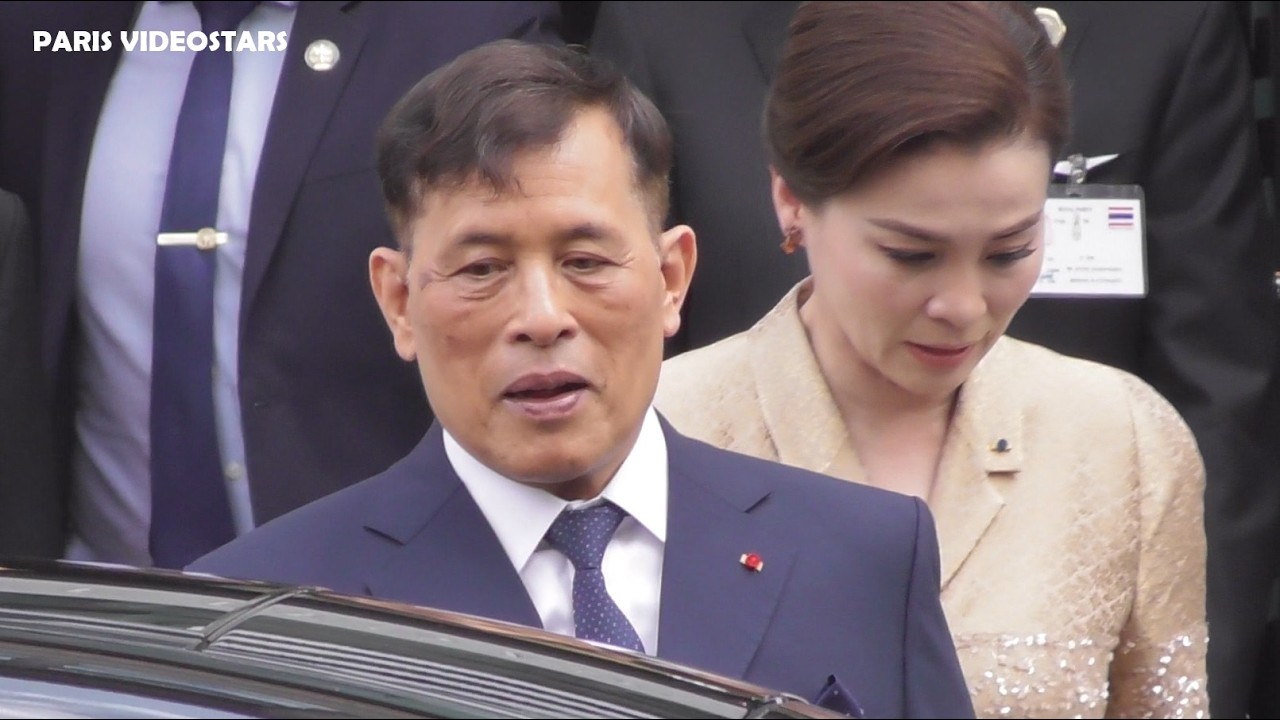 King Rama X and Princess Sirivannavari of Thailand during official visit @ Paris France 30 june 2026