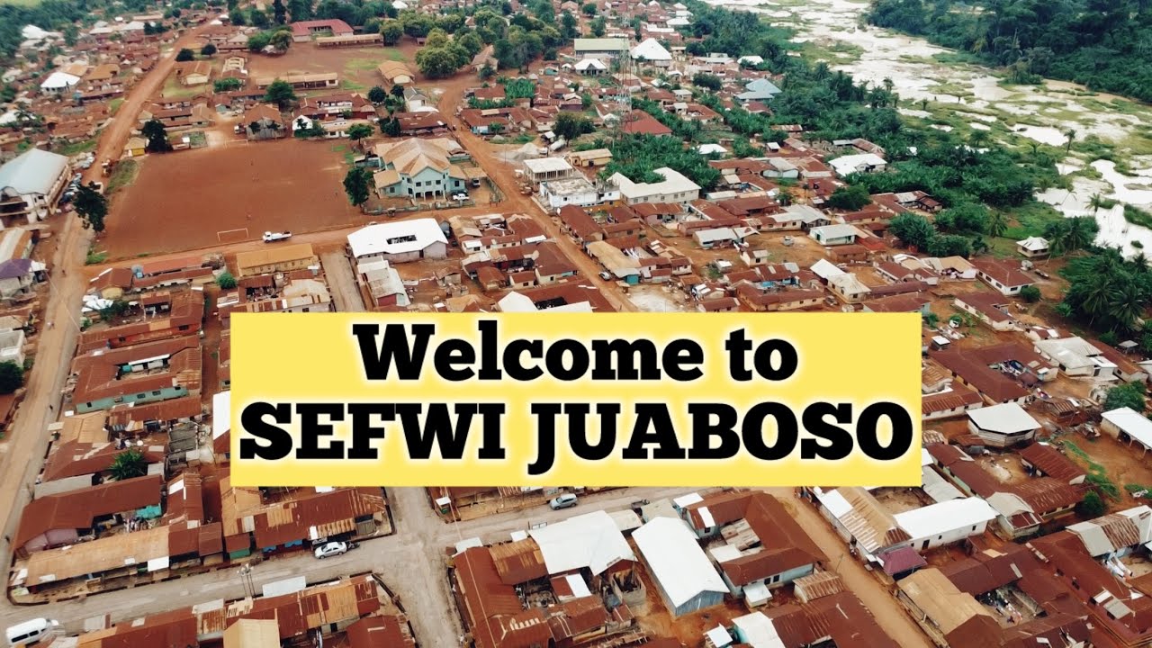 SEFWI JUABOSO From The Sky. Drone view of Sefwi Juaboso