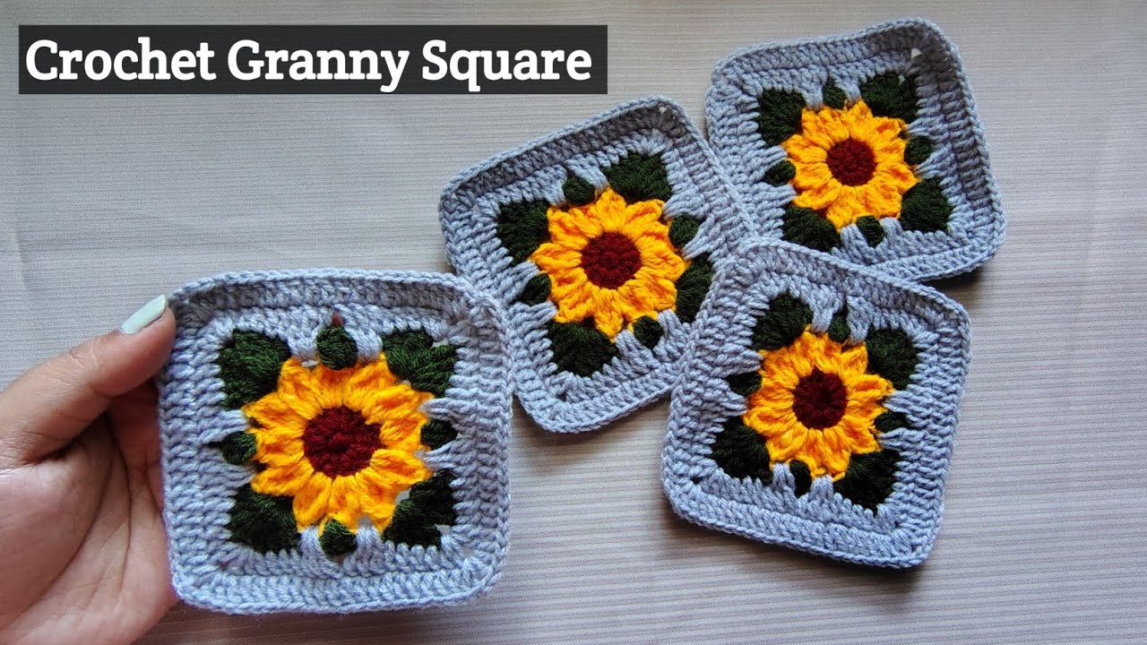 Crochet Granny Square //  Easy Crochet Tutorial For Beginners // DIY // Hena's Crochet...