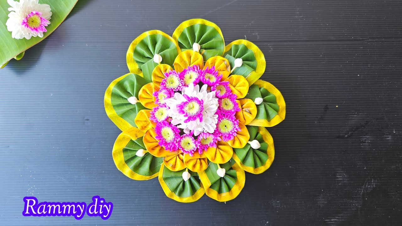 วิธีทำ​กระทง​ใบตอง​แบบ​ง่าย​ แบบ​ที่​257