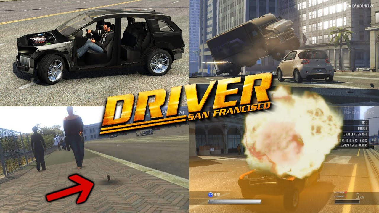 Driver San Francisco НОВЫЕ МОДЫ! | Бесконечная масса, взрывной гудок и многое другое! (Меню модов...