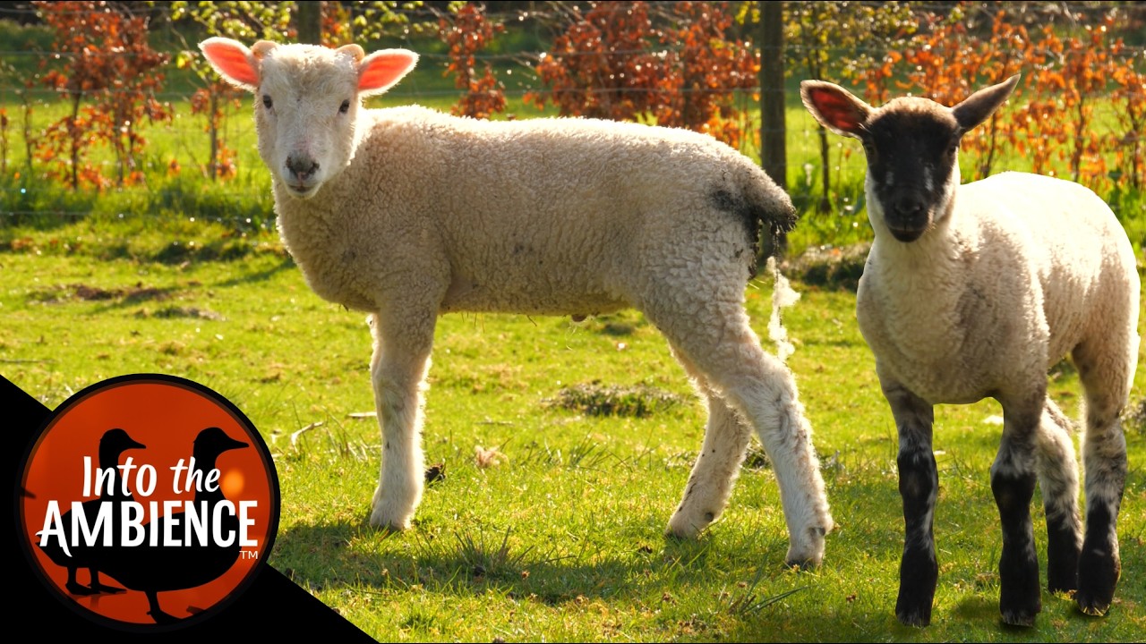 Relax with the Animals on the Farm - Chickens, Lambs, Roosters - Nature Relaxation Video - No Music