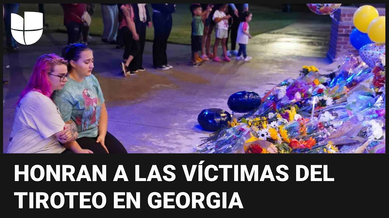 Con emotiva vigilia, honran a las víctimas del tiroteo en una escuela en Georgia
