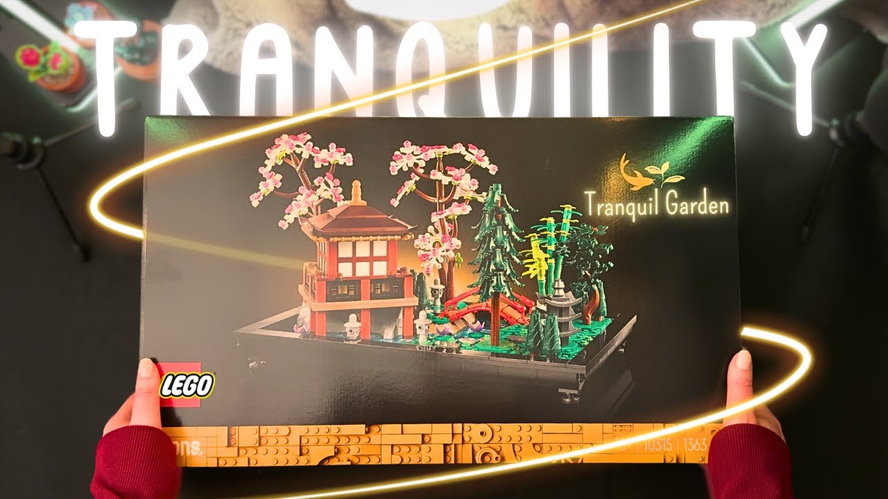 The most relaxing lego set! Full Build 2.5hrs (No Talking) | ASMR Lego Icons Tranquil Garden