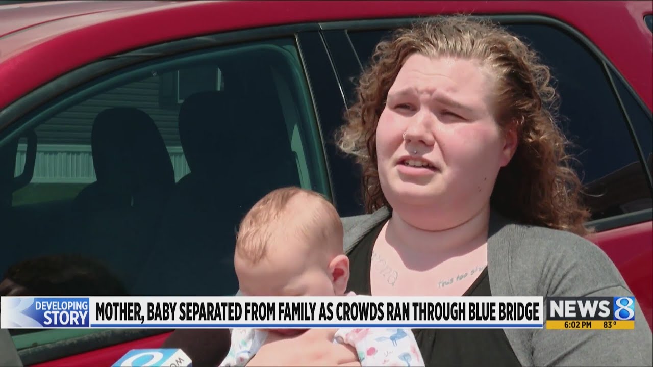 Mother, baby separated from family as crowds ran through Blue Bridge