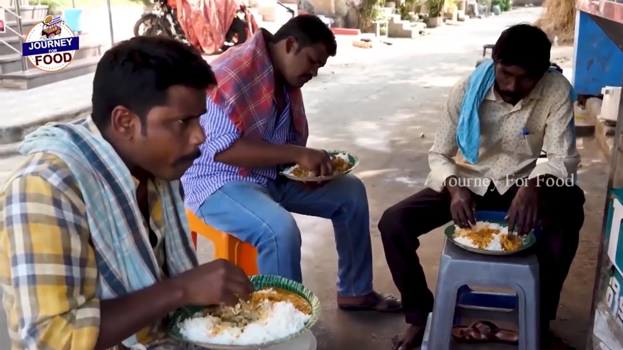 Cheapest RoadSide Unlimited Meals | Indian Street Food | #Journey for food #Vegmeals #NonVegMeals