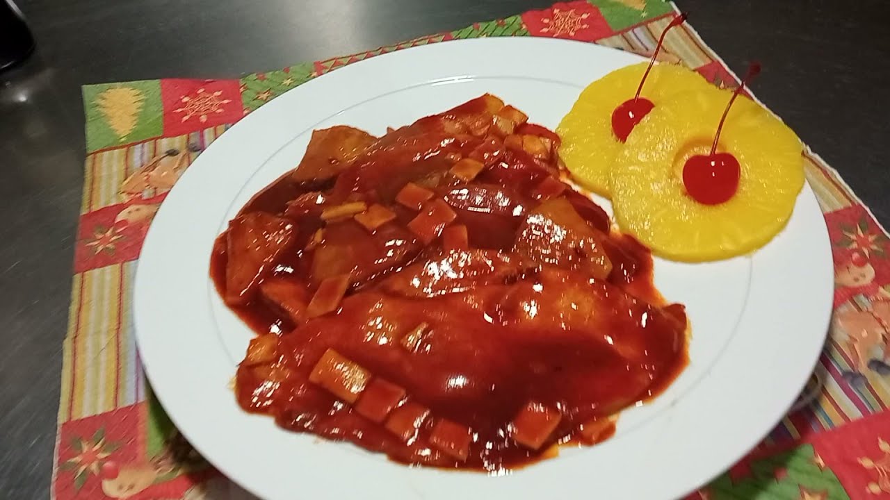 Pierna de cerdo ahumada a la hawaiana