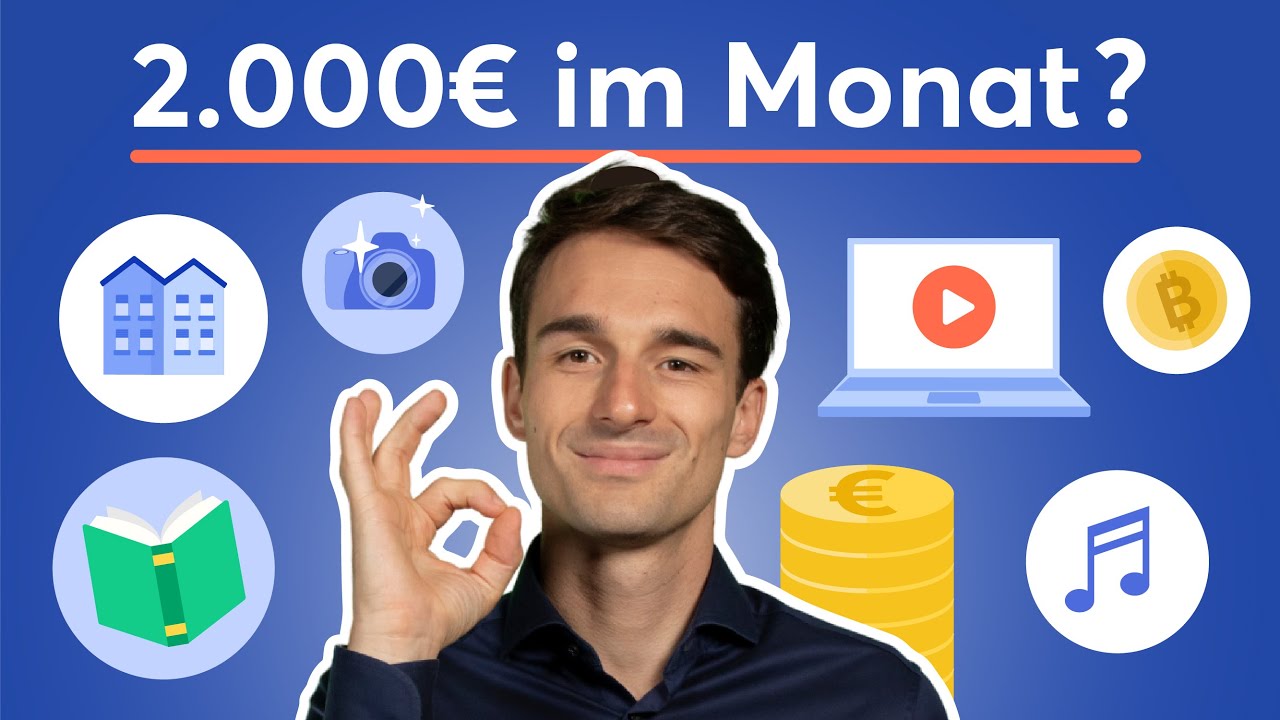 5 Passive Einkommensideen im Check! 2.000€/Monat verdienen: Ist das realistisch? | Finanzfluss