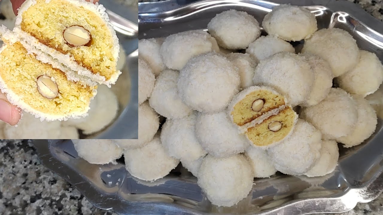 حلوة رافايلو 🍙 باللوز والكوك 😍سهلة واقتصادية كتوجد بسرعة 👍