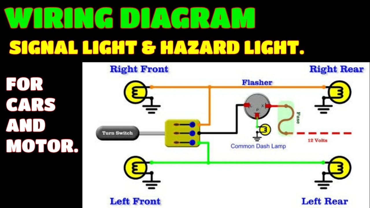 SIGNAL LIGHT AND HAZARD LIGHT WIRING DIAGRAM / TROUBLESHOOT AND REPAIR.