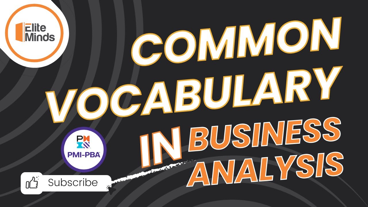 Common Vocabulary in Business Analysis