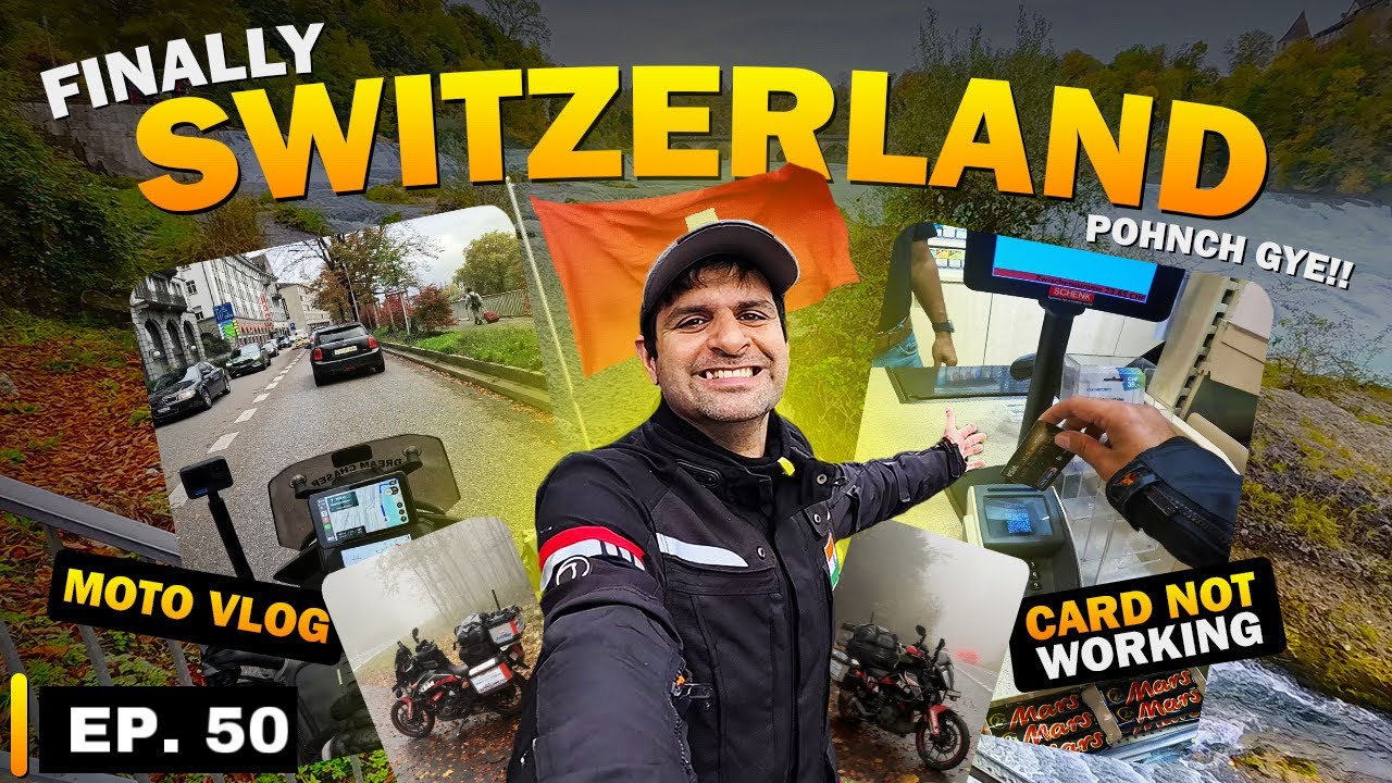 Re-Entry in Switzerland 🇨🇭 on my Motorcycle 😍 India to London ride | S.2 Ep. 50