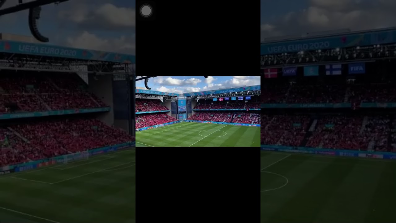 Finnish Fans Shout “Christian” and Danish Fans Reply with “Eriksen” in support of Christian Eriksen