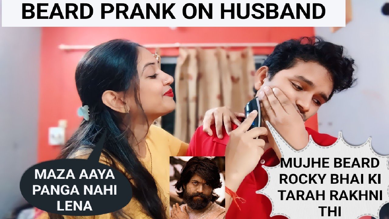 Beard shaved prank on husband gone extreme || Angry Reaction|| Komaldev