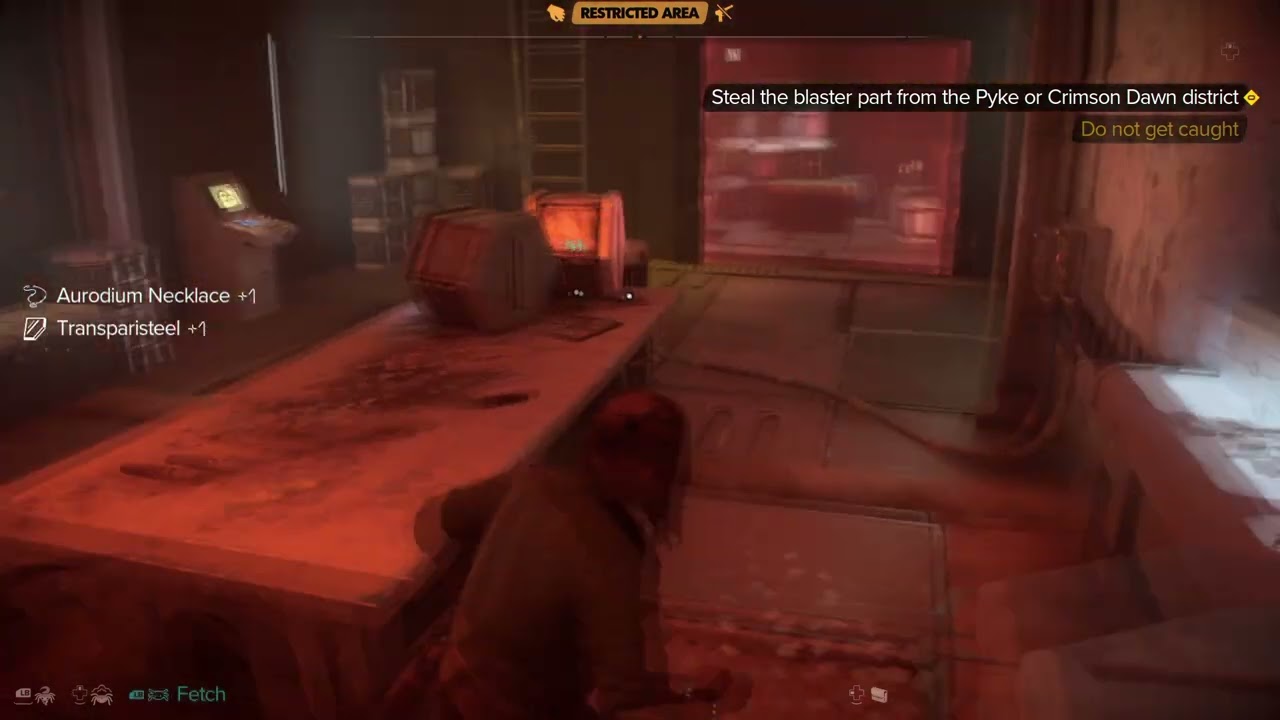 How to Steal Blaster Part from the Crimson Dawn District in Star Wars Outlaws