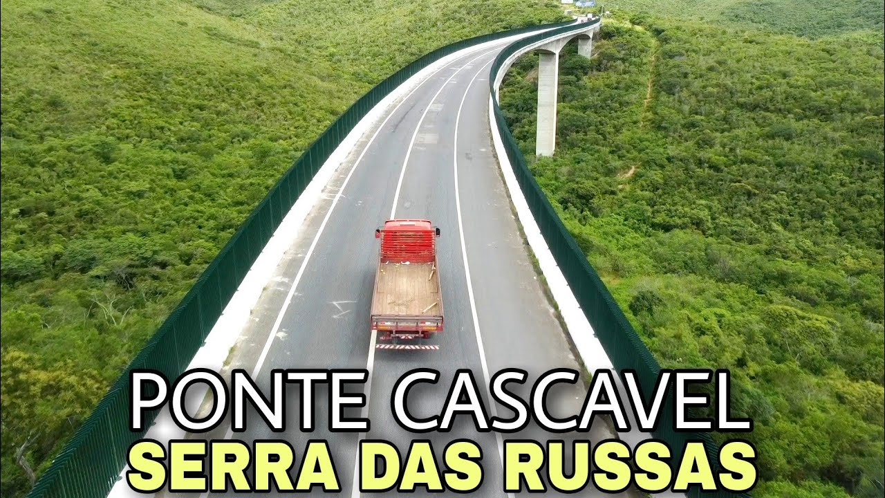 Imagens aéreas da Ponte Cascavel na Serra das Russas BR-232