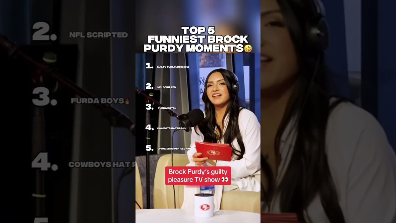 TOP 5 FUNNIEST BROCK PURDY MOMENTS🤣 #brockpurdy #funny #nfl
