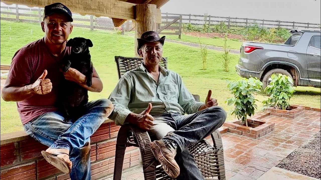 Continuando a ampliação do rancho hoje fizemos uma calça Dinha de tijolinhos…