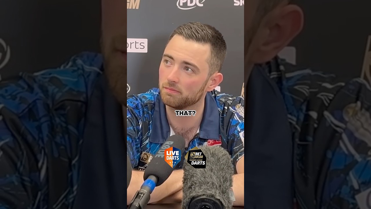 ✋ Luke Humphries hits back at reporter over 'cheating' suggestions against Luke Littler 👀 #Darts