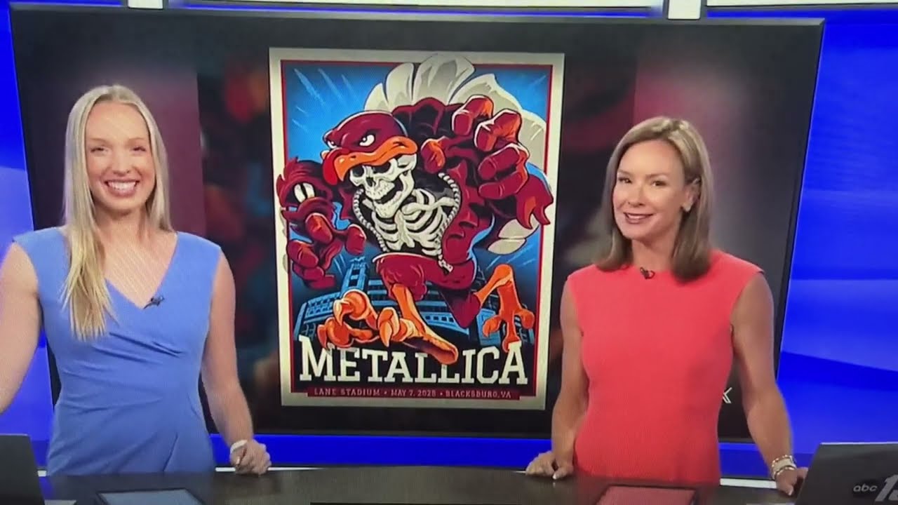 Lane Stadium in 4K, Metallica Enter Sandman Shake Blacksburg Virginia Tech - For Whom The Bell Tolls